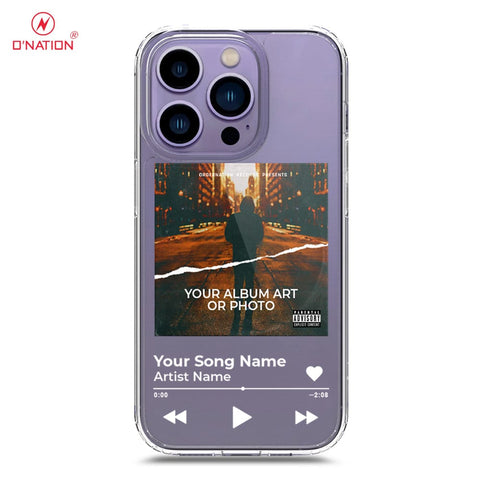 iPhone 14 Pro Cover - Personalised Album Art Series - 4 Designs - Clear Phone Case - Soft Silicon Borders