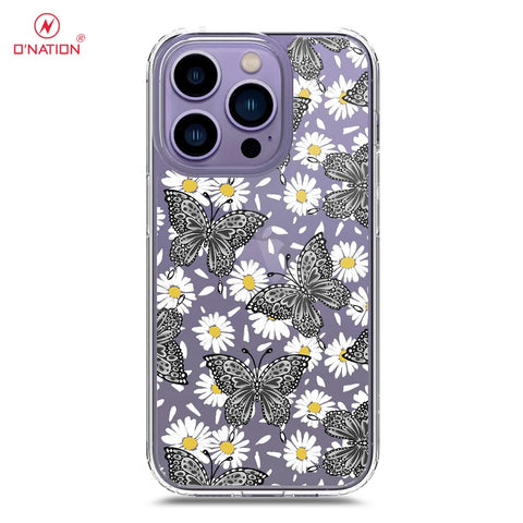 iPhone 14 Pro Cover - O'Nation Butterfly Dreams Series - 9 Designs - Clear Phone Case - Soft Silicon Borders