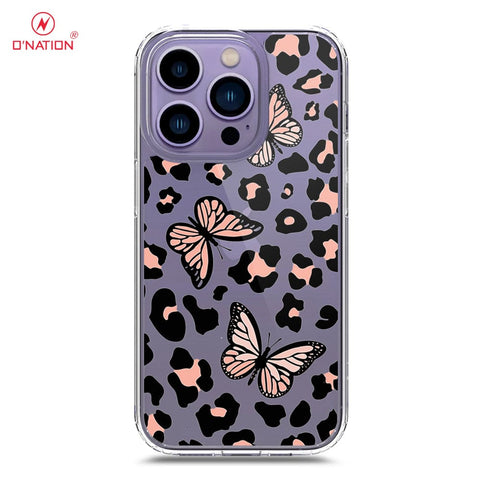 iPhone 14 Pro Cover - O'Nation Butterfly Dreams Series - 9 Designs - Clear Phone Case - Soft Silicon Borders