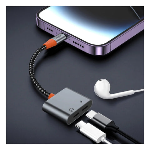 WiWU LT-11 Type-C Audio Adapter - Gray
