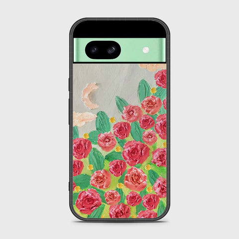 Google Pixel 8a Cover - Floral Series - Design 10 - Red & Green - HQ Premium Shine Durable Shatterproof Case