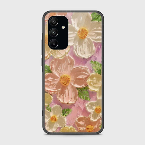 Samsung Galaxy A15 4G Cover - Floral Series - Design 11 - White & Green - HQ Premium Shine Durable Shatterproof Case