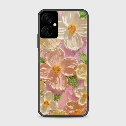 Tecno Spark 9T Cover - Floral Series - Design 11 - White & Green - HQ Premium Shine Durable Shatterproof Case