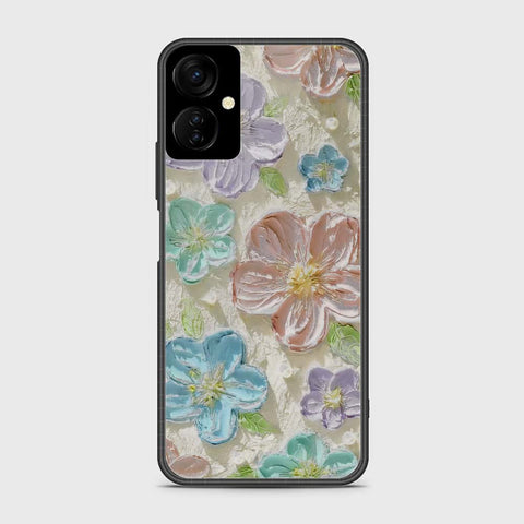 Tecno Camon 19 Neo Cover - Floral Series - Design 14 - Blue & Purple - HQ Premium Shine Durable Shatterproof Case