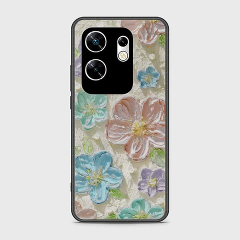 Infinix Zero 30 4G Cover - Floral Series - Design 14 - Blue & Purple - HQ Premium Shine Durable Shatterproof Case