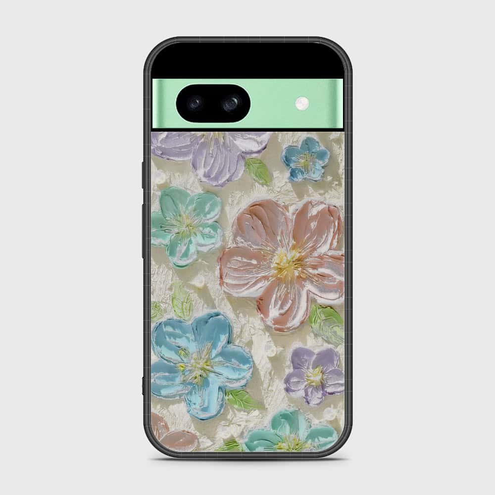 Google Pixel 8a Cover - Floral Series - Design 14 - Blue & Purple - HQ Premium Shine Durable Shatterproof Case