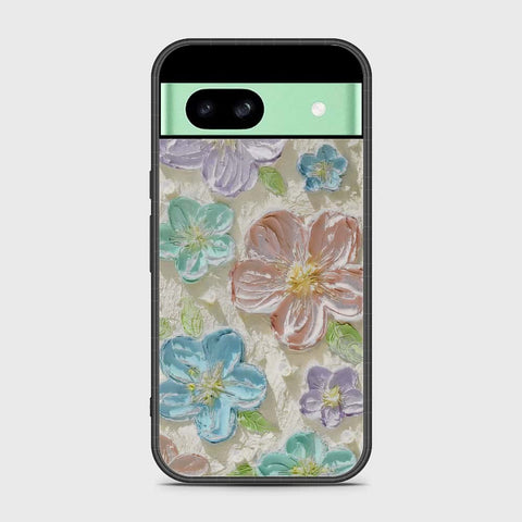 Google Pixel 8a Cover - Floral Series - Design 14 - Blue & Purple - HQ Premium Shine Durable Shatterproof Case