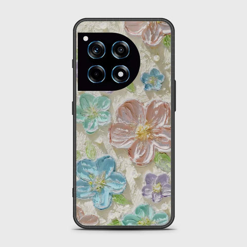 OnePlus 12R Cover - Floral Series - Design 14 - Blue & Purple - HQ Premium Shine Durable Shatterproof Case
