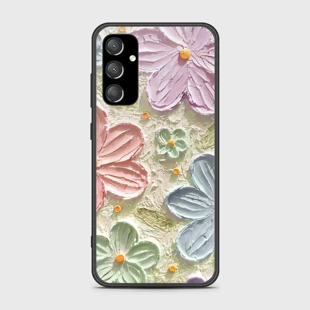 Samsung Galaxy A25 5G Cover - Floral Series - Design 15 - Blue & Green - HQ Premium Shine Durable Shatterproof Case