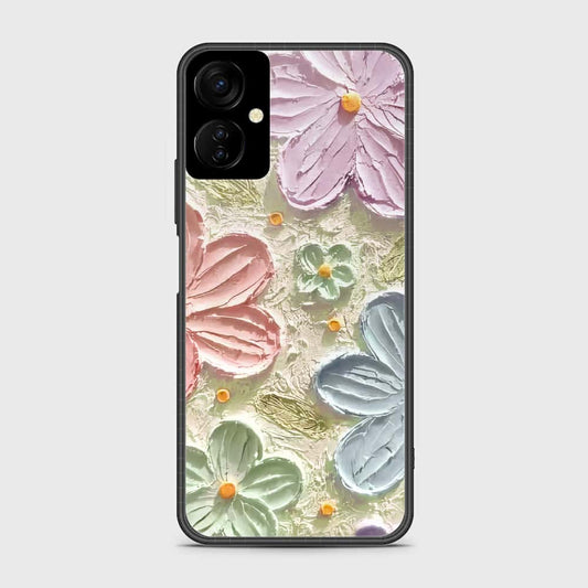 Tecno Spark 9T Cover - Floral Series - Design 15 - Blue & Green - HQ Premium Shine Durable Shatterproof Case