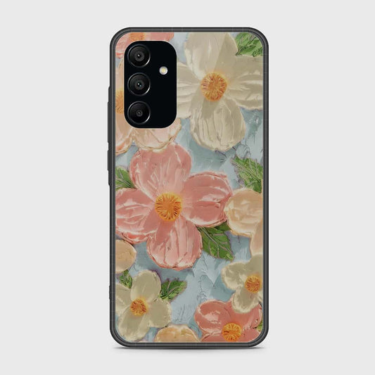 Samsung Galaxy A15 4G Cover - Floral Series - Design 16 - Cyan & Pink - HQ Premium Shine Durable Shatterproof Case