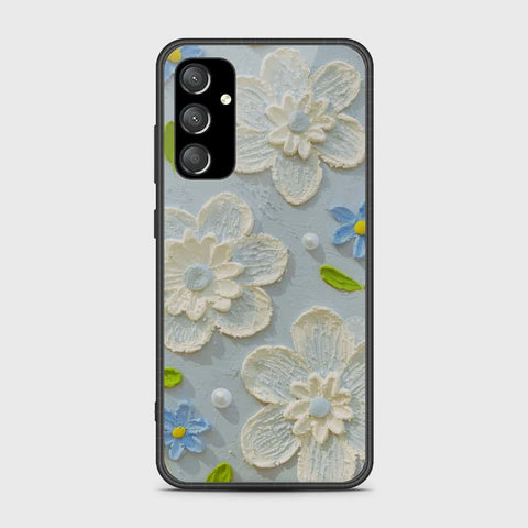 Samsung Galaxy A25 5G Cover - Floral Series - Design 3 - Sky Blue - HQ Premium Shine Durable Shatterproof Case