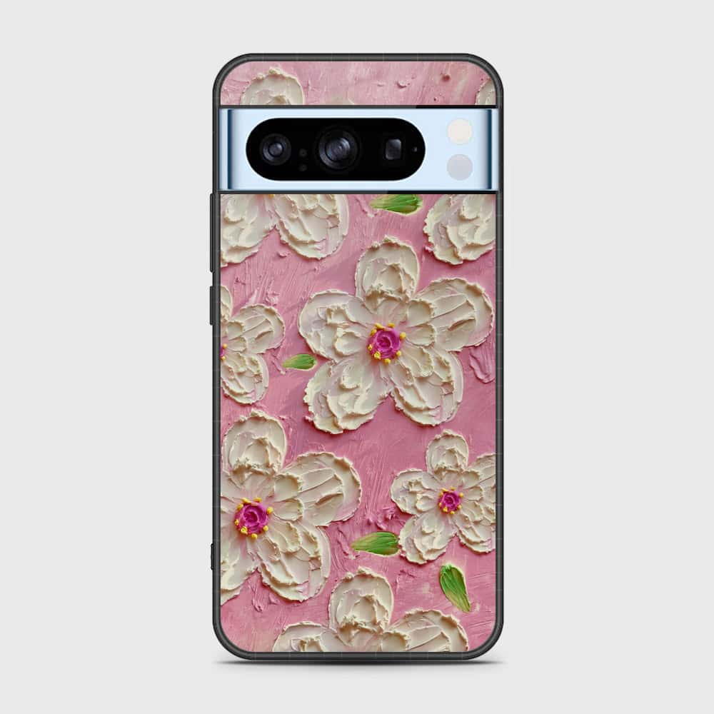 Google Pixel 8 Pro Cover - Floral Series - Design 5 - Pink & White - HQ Premium Shine Durable Shatterproof Case