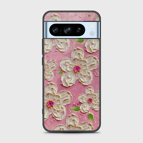 Google Pixel 8 Pro Cover - Floral Series - Design 5 - Pink & White - HQ Premium Shine Durable Shatterproof Case