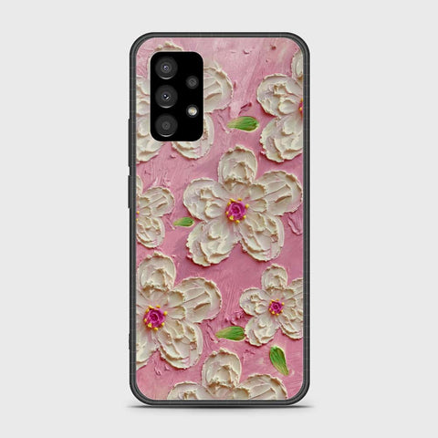 Samsung Galaxy A53 5G Cover - Floral Series - Design 5 - Pink & White - HQ Premium Shine Durable Shatterproof Case