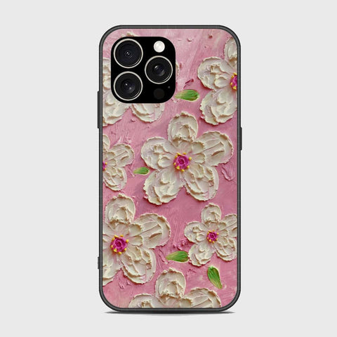 iPhone 15 Pro Cover - Floral Series - Design 5 - Pink & White - HQ Premium Shine Durable Shatterproof Case