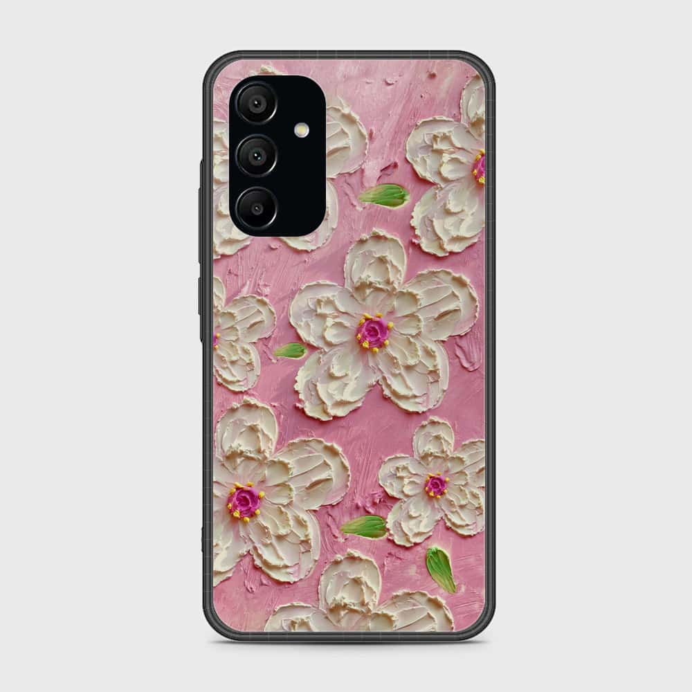 Samsung Galaxy A15 4G Cover - Floral Series - Design 5 - Pink & White - HQ Premium Shine Durable Shatterproof Case