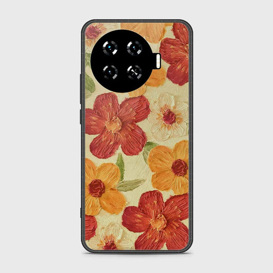 Tecno Spark 20 Pro Plus Cover - Floral Series - Design 6 - Red & Orange - HQ Premium Shine Durable Shatterproof Case