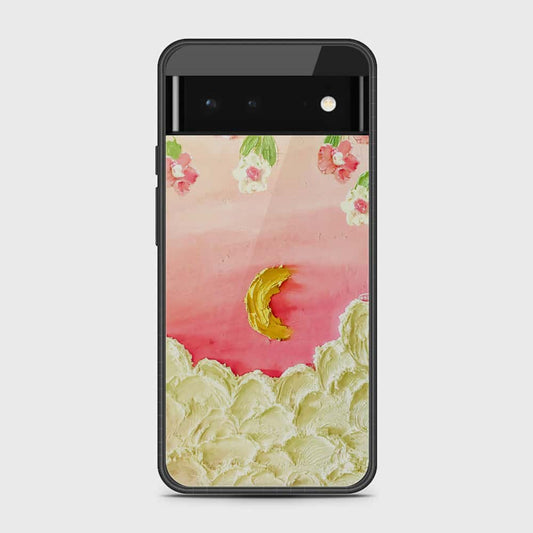 Google Pixel 6 Cover - Floral Series - Design 7 - Pink & Yellow - HQ Premium Shine Durable Shatterproof Case