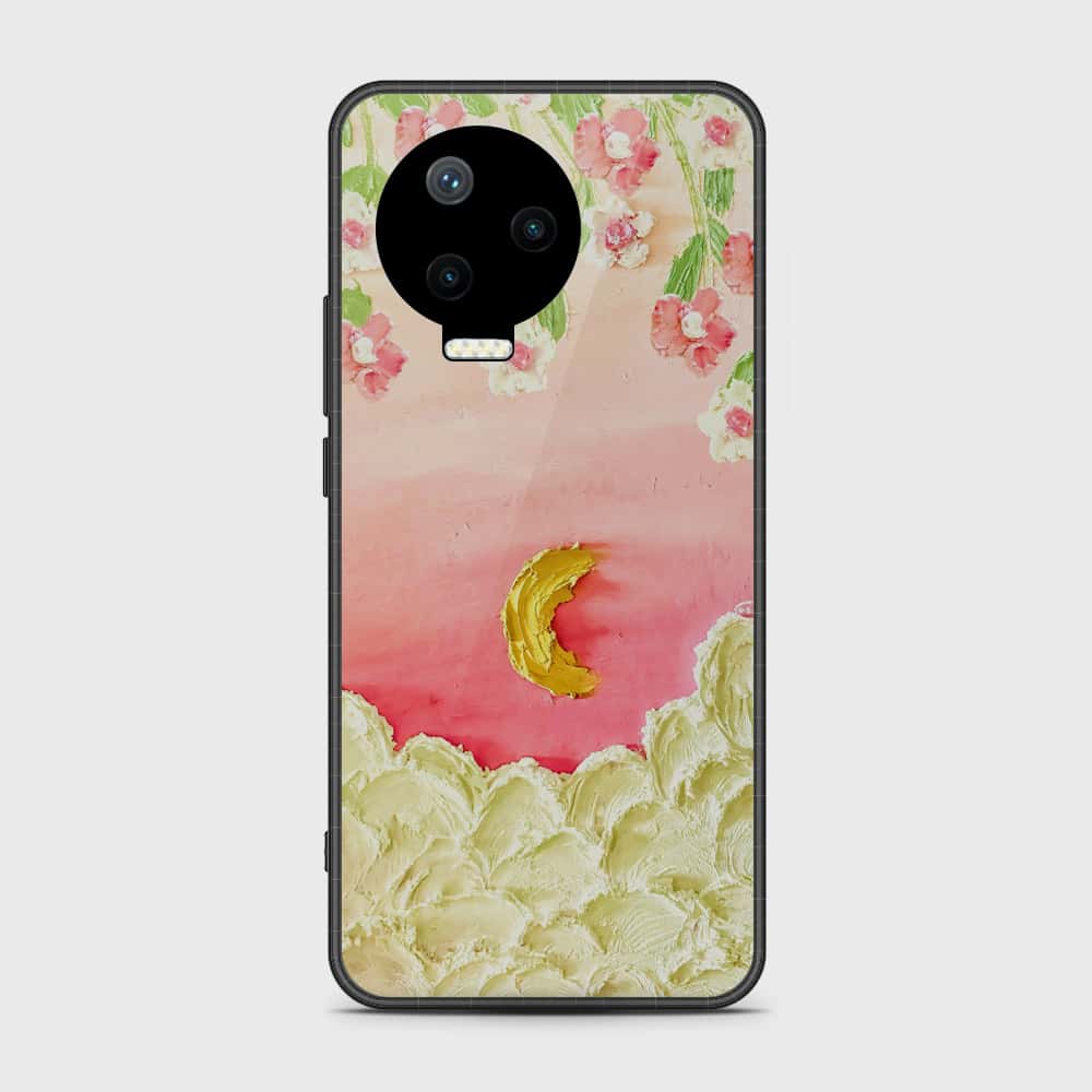 Infinix Note 12 Pro Cover - Floral Series - Design 7 - Pink & Yellow - HQ Premium Shine Durable Shatterproof Case