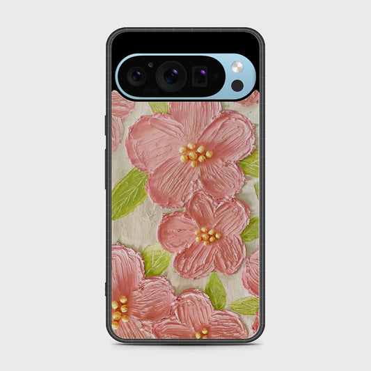 Google Pixel 9 Pro Cover - Floral Series - Design 9 - Pink & Green - HQ Premium Shine Durable Shatterproof Case