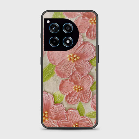 OnePlus 12R Cover - Floral Series - Design 9 - Pink & Green - HQ Premium Shine Durable Shatterproof Case