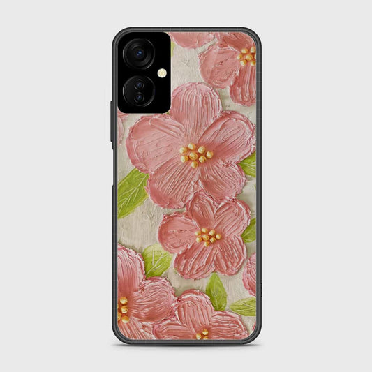 Tecno Spark 9T Cover - Floral Series - Design 9 - Pink & Green - HQ Premium Shine Durable Shatterproof Case