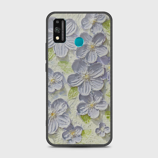 Honor 9X Lite Cover - Floral Series - Design 12 - Grey & Green - HQ Premium Shine Durable Shatterproof Case