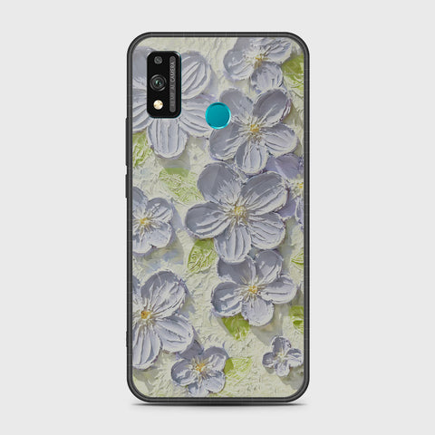 Honor 9X Lite Cover - Floral Series - Design 12 - Grey & Green - HQ Premium Shine Durable Shatterproof Case