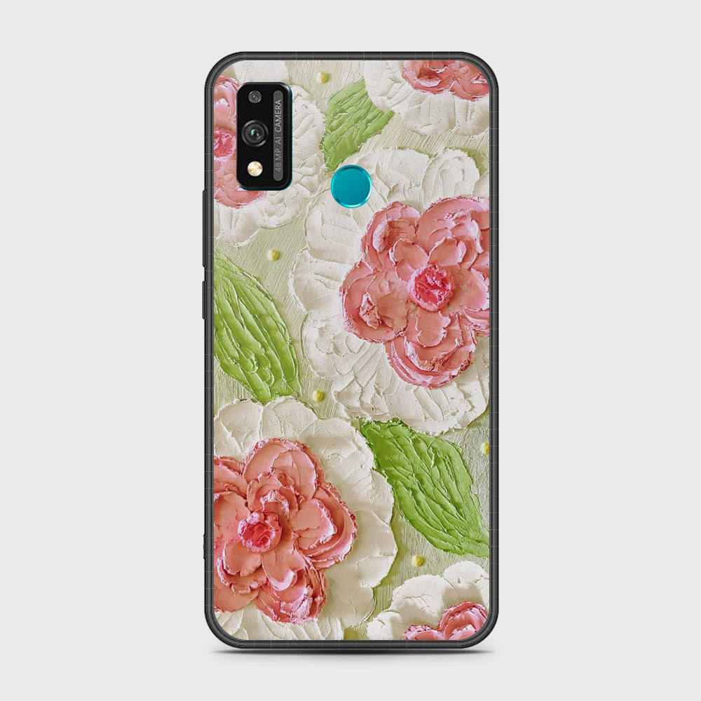 Honor 9X Lite Cover - Floral Series - Design 13 - Offwhite & Green - HQ Premium Shine Durable Shatterproof Case