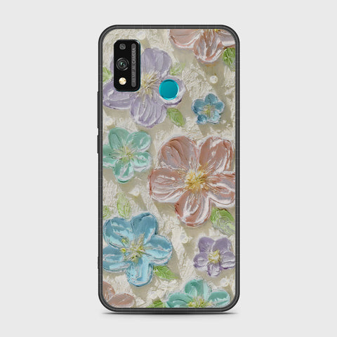 Honor 9X Lite Cover - Floral Series - Design 14 - Blue & Purple - HQ Premium Shine Durable Shatterproof Case