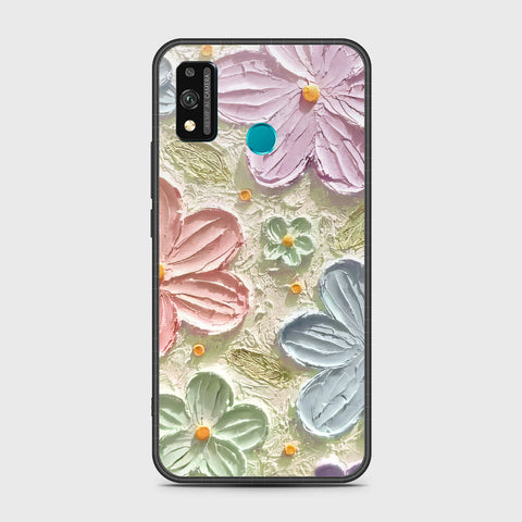 Honor 9X Lite Cover - Floral Series - Design 15 - Blue & Green - HQ Premium Shine Durable Shatterproof Case