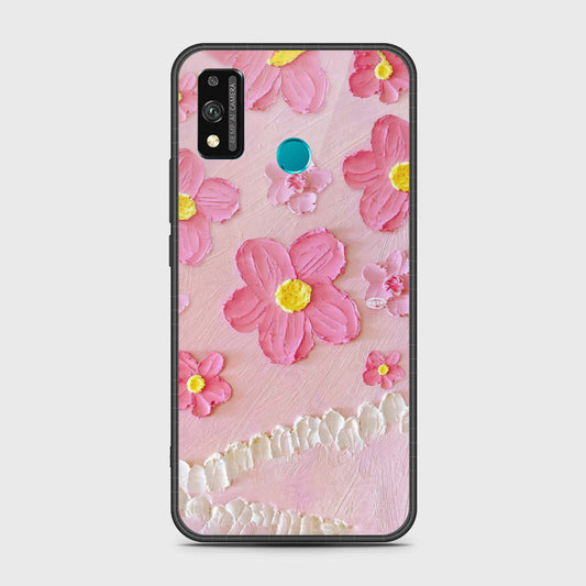Honor 9X Lite Cover - Floral Series - Design 2 - Pink - HQ Premium Shine Durable Shatterproof Case