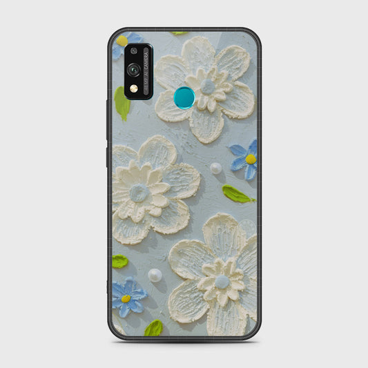 Honor 9X Lite Cover - Floral Series - Design 3 - Sky Blue - HQ Premium Shine Durable Shatterproof Case