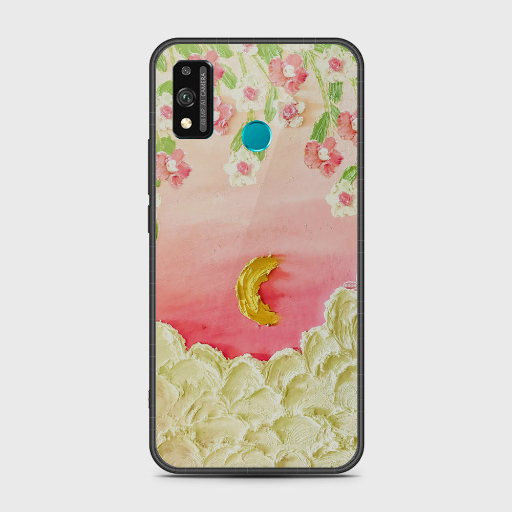 Honor 9X Lite Cover - Floral Series - Design 7 - Pink & Yellow - HQ Premium Shine Durable Shatterproof Case