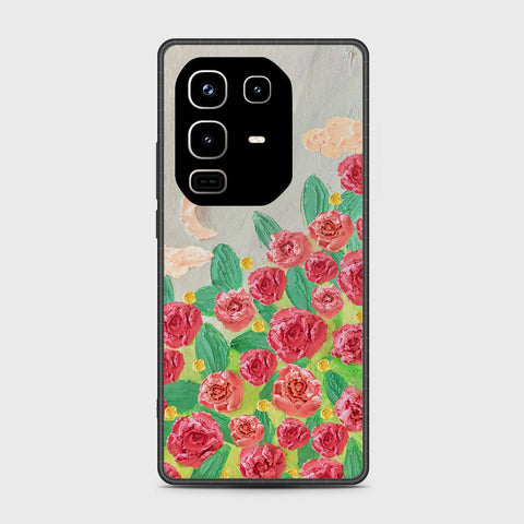 Infinix Note 50 Pro 4G Cover - Floral Series - Design 10 - Red & Green - HQ Premium Shine Durable Shatterproof Case