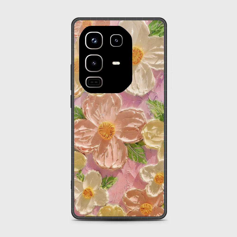 Infinix Note 50 Pro 4G Cover - Floral Series - Design 11 - White & Green - HQ Premium Shine Durable Shatterproof Case