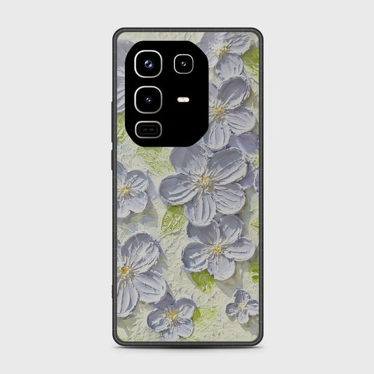 Infinix Note 50 Pro Plus Cover - Floral Series - Design 12 - Grey & Green - HQ Premium Shine Durable Shatterproof Case
