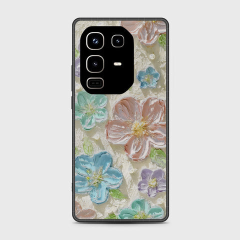 Infinix Note 50 4G Cover - Floral Series - Design 14 - Blue & Purple - HQ Premium Shine Durable Shatterproof Case
