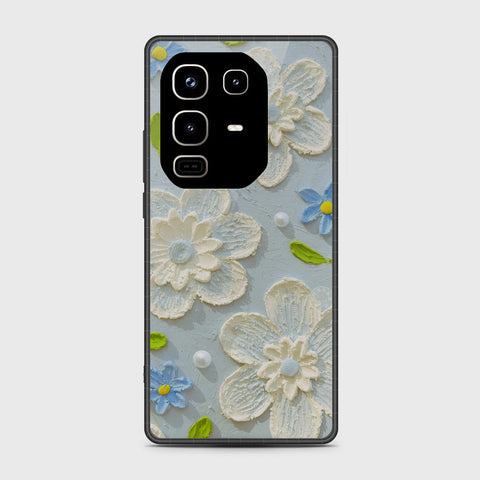 Infinix Note 50 Pro 4G Cover - Floral Series - Design 3 - Sky Blue - HQ Premium Shine Durable Shatterproof Case