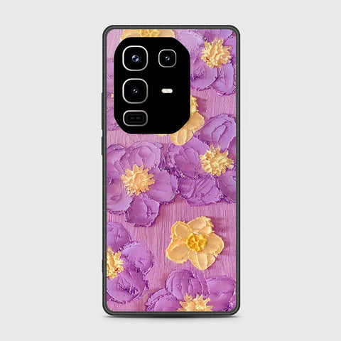 Infinix Note 50 Pro 4G Cover - Floral Series - Design 8 - Purple & Yellow - HQ Premium Shine Durable Shatterproof Case