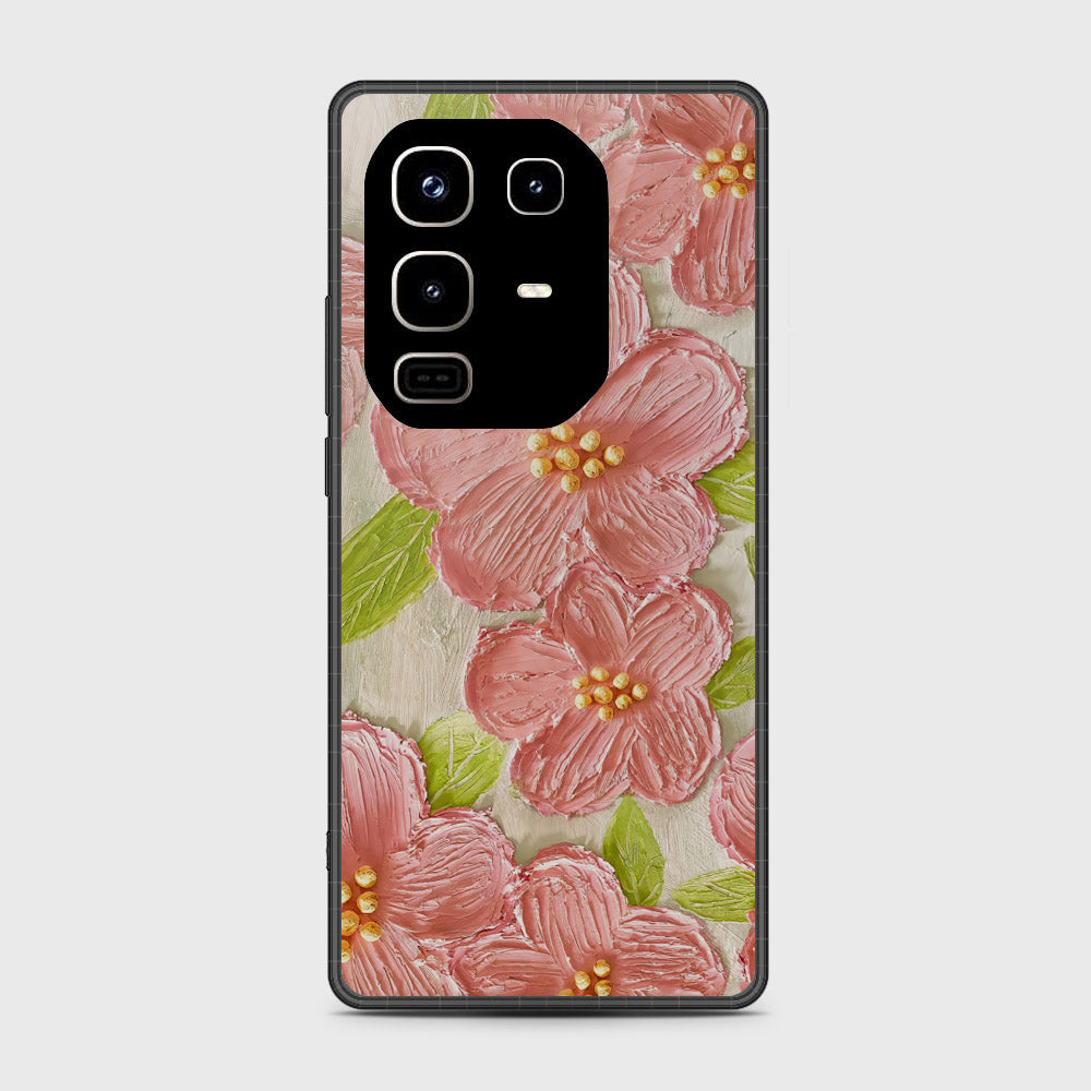 Infinix Note 50 Pro 4G Cover - Floral Series - Design 9 - Pink & Green - HQ Premium Shine Durable Shatterproof Case