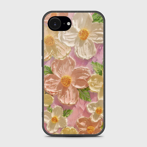 iPhone 16e Cover - Floral Series - Design 11 - White & Green - HQ Premium Shine Durable Shatterproof Case