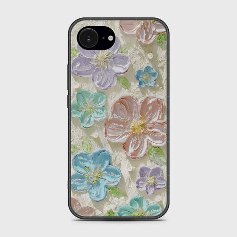 iPhone 16e Cover - Floral Series - Design 14 - Blue & Purple - HQ Premium Shine Durable Shatterproof Case