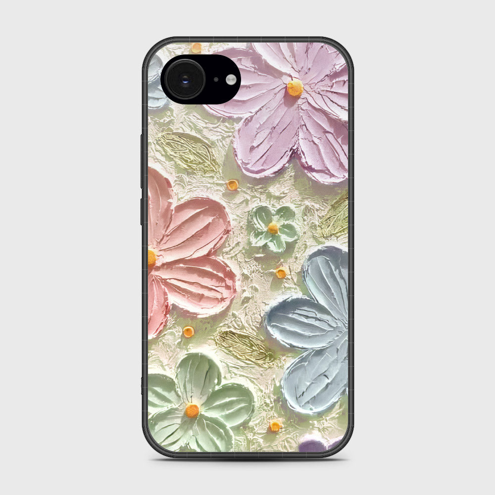 iPhone 16e Cover - Floral Series - Design 15 - Blue & Green - HQ Premium Shine Durable Shatterproof Case