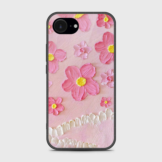 iPhone 16e Cover - Floral Series - Design 2 - Pink - HQ Premium Shine Durable Shatterproof Case