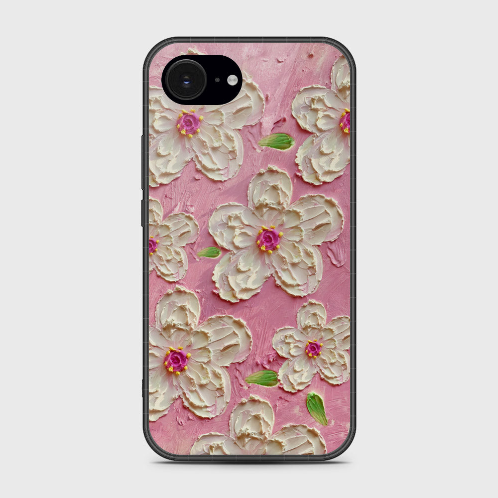 iPhone 16e Cover - Floral Series - Design 5 - Pink & White - HQ Premium Shine Durable Shatterproof Case
