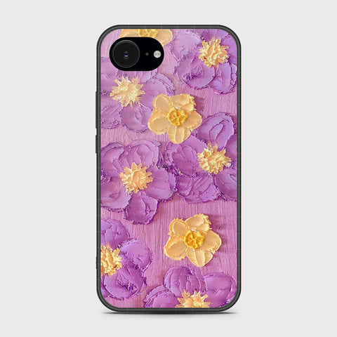 iPhone 16e Cover - Floral Series - Design 8 - Purple & Yellow - HQ Premium Shine Durable Shatterproof Case
