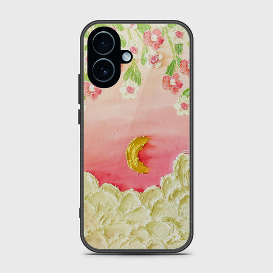iPhone 17 Cover - Floral Series - Design 7 - Pink & Yellow - HQ Premium Shine Durable Glass Case