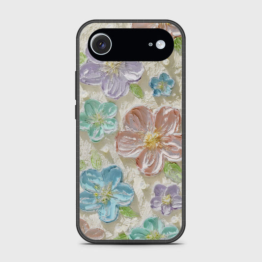 iPhone 17 Air Cover - Floral Series - Design 14 - Blue & Purple - HQ Premium Shine Durable Glass Case